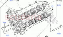 シリンダーヘッド (4.4L DOHC V8 ディーゼル) ((V) FROMBA000001)