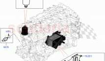 オイルクーラーとフィルター（3.0L AJ20D6ディーゼル高）