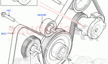 プーリーとドライブベルト（2.0L I4 HIGH DOHC AJ200 PETROL, 2.0L I4 MID DOHC AJ200...