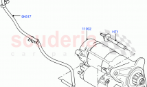 スターターモーター（2.0L I4 DSL HIGH DOHC AJ200、ハーフウッド（英国）、2.0L...
