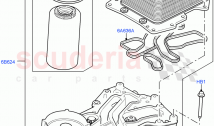 オイルクーラーおよびフィルター（4.4 L DOHC DITC V8 ディーゼル） ((V)...