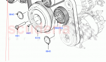 プーリーとドライブベルト（ソリハル工場製）（2.0L I4 DSL MID DOHC AJ200、2.0L...
