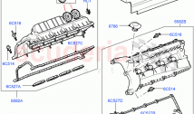 シリンダーヘッドカバー（5.0L P AJ133 DOHC CDA S/C強化、5.0ガソリンAJ133 DOHC...
