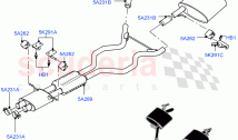 リアエキゾーストシステム（3.0L DOHC GDI SC V6 ガソリン）((V) FROMJA000001)