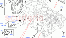 シリンダーブロックおよびプラグ（2.0L I4 DSL HIGH DOHC...