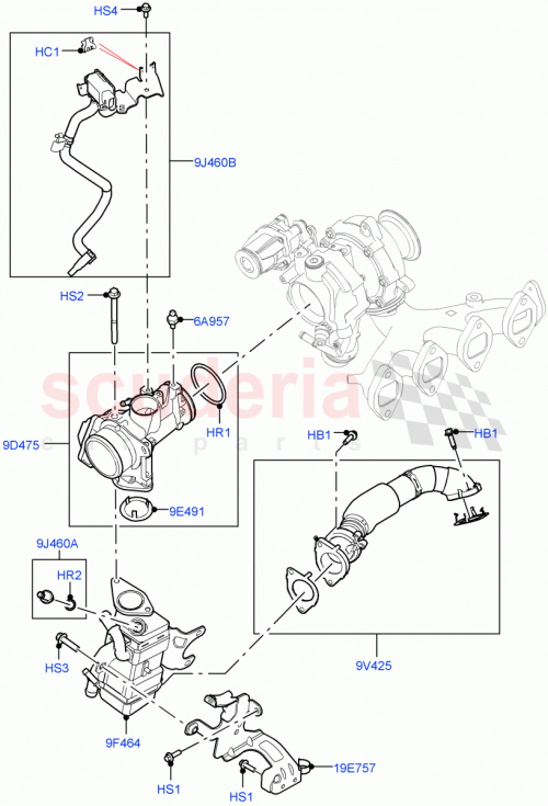 Part Diagram for Land Rover LR156344