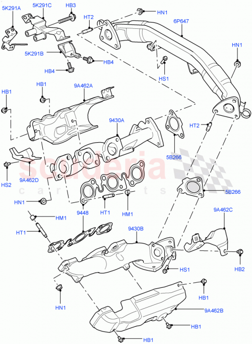 Part Diagram for Land Rover LR013302