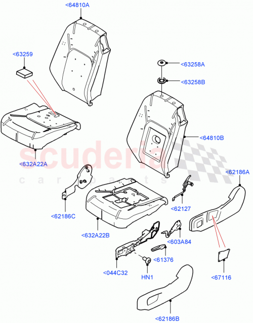Part Diagram for Land Rover LR132912
