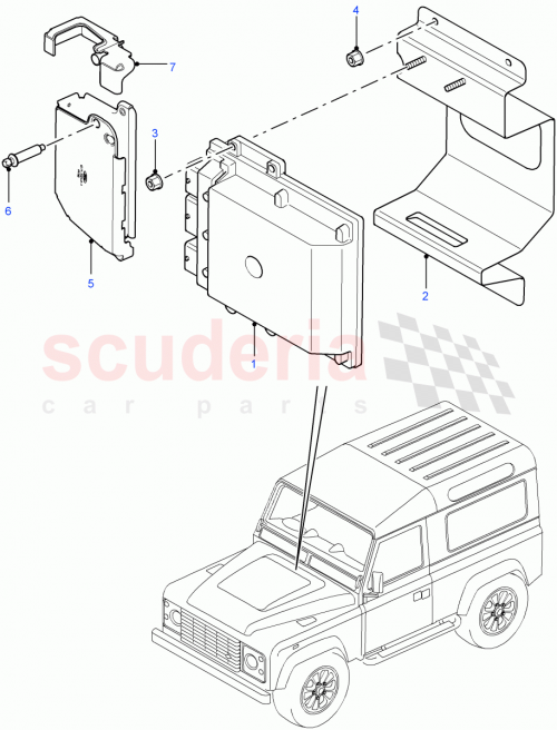 Part Diagram for Land Rover LR055949