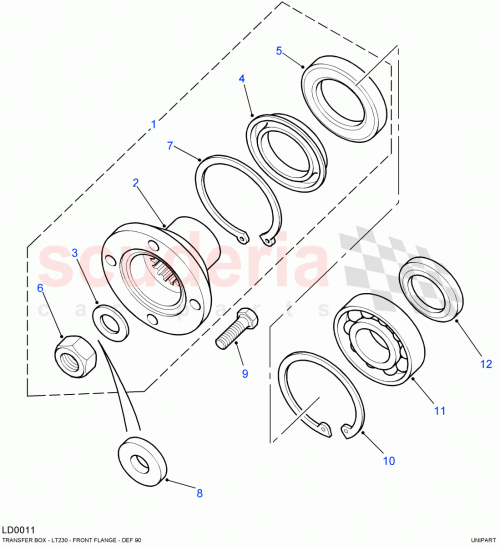 Part Diagram for Land Rover FTC4939