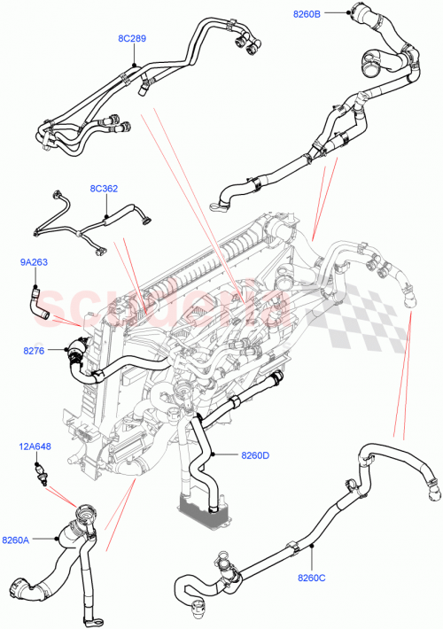 Part Diagram for Land Rover LR091522