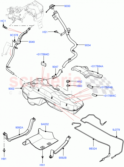 Part Diagram for Land Rover LR141626