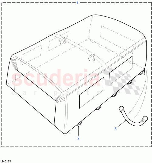 Part Diagram for Land Rover LR010178