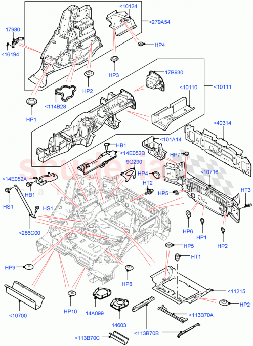 Part Diagram for Land Rover LR111961
