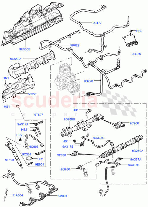 Part Diagram for Land Rover LR054296