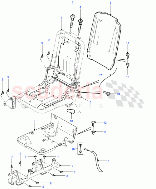 Part Diagram for Land Rover HMR500040PUY