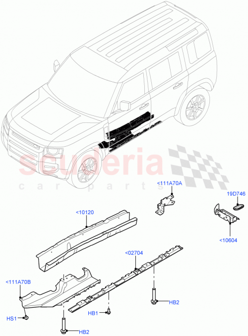 Part Diagram for Land Rover LR143324
