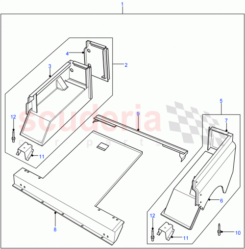 Part Diagram for Land Rover ALA711010