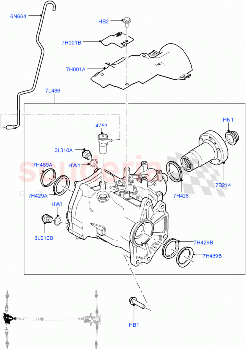Part Diagram for Land Rover LR051083