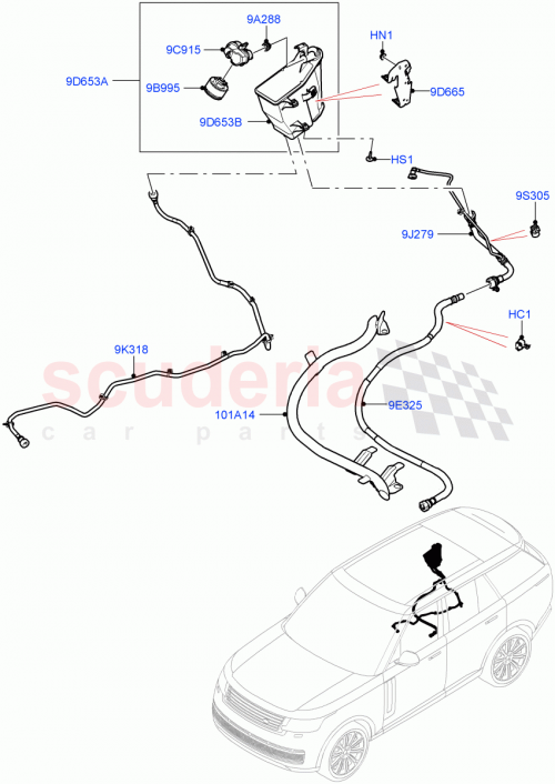 Part Diagram for Land Rover LR157141