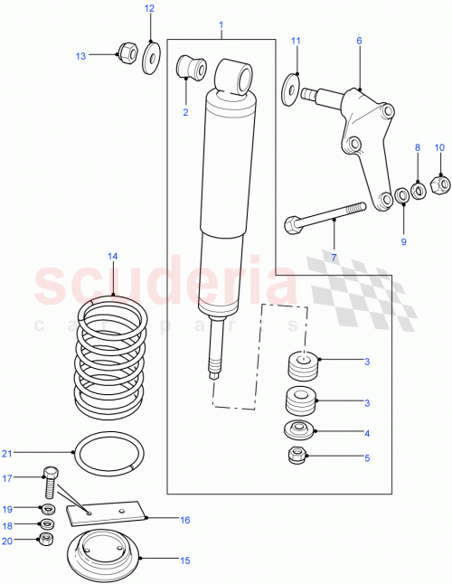 Part Diagram for Land Rover RYP501140