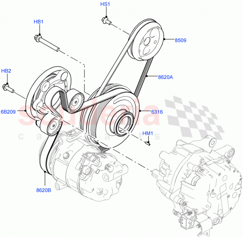 Part Diagram for Land Rover LR115492