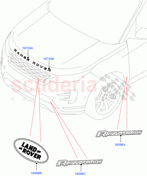 Part Diagram for Land Rover LR157029