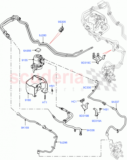 Part Diagram for Land Rover LR119642