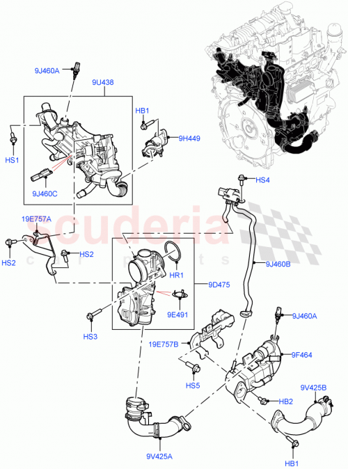 Part Diagram for Land Rover LR153987