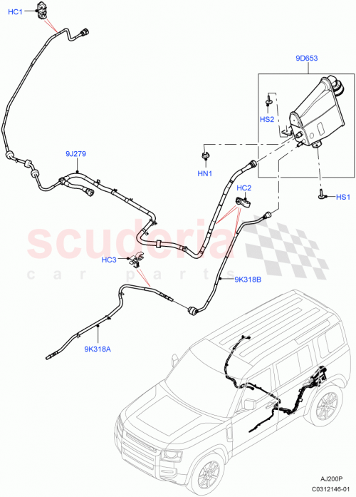 Part Diagram for Land Rover LR154195