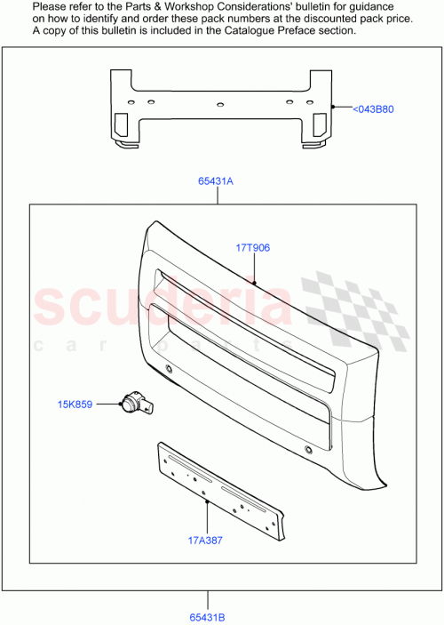 Part Diagram for Land Rover VPLE110AFP01