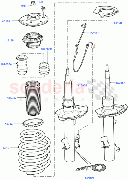 Part Diagram for Land Rover LR009664