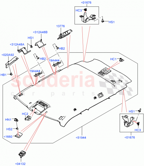 Part Diagram for Land Rover LR155519