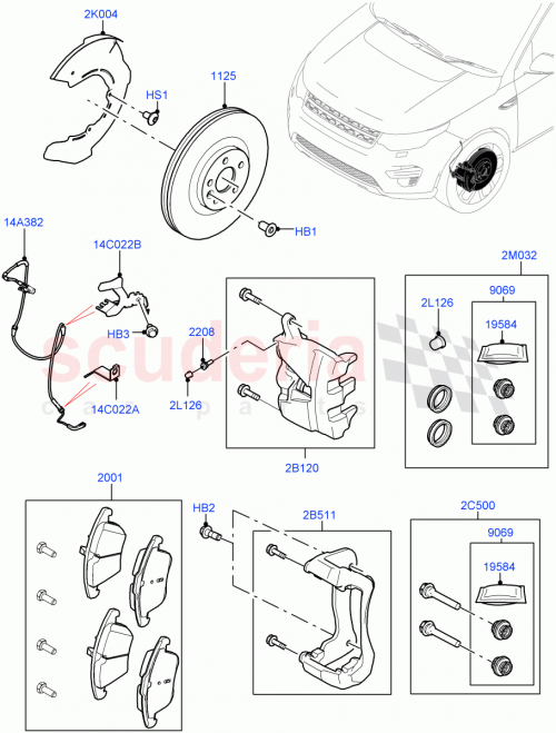 Part Diagram for Land Rover LR133945