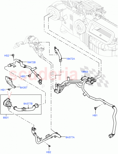 Part Diagram for Land Rover LR128300