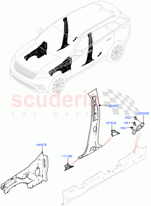 Part Diagram for Land Rover LR141029
