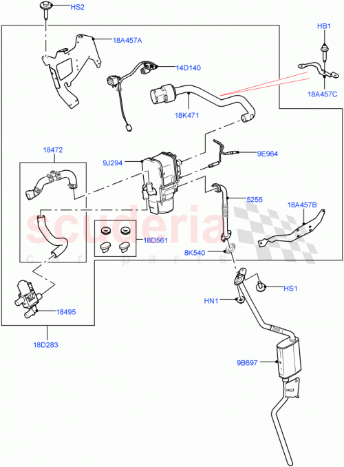 Part Diagram for Land Rover LR157778
