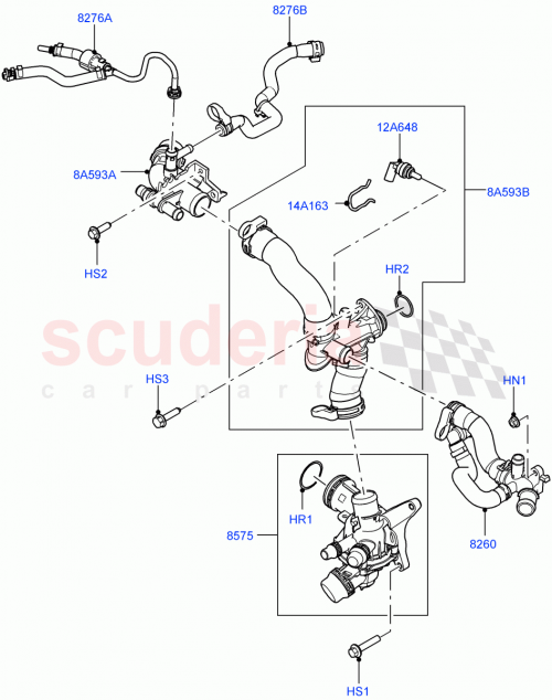 Part Diagram for Land Rover LR125484