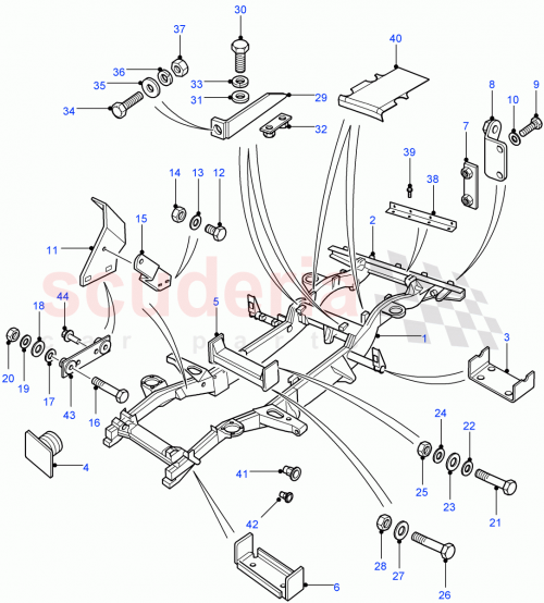 Part Diagram for Land Rover LR010509