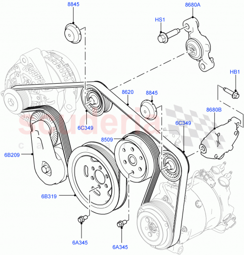Part Diagram for Land Rover LR035491