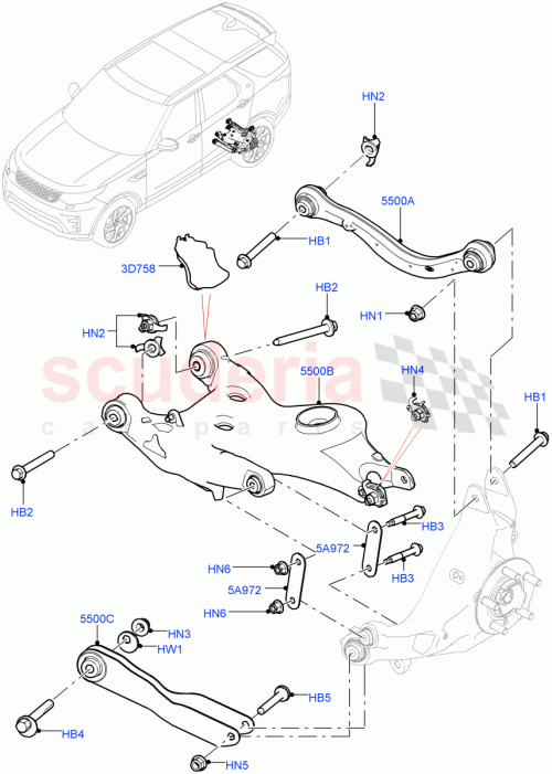 Part Diagram for Land Rover LR081545