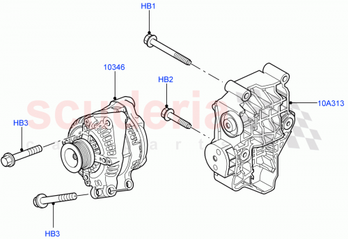 Part Diagram for Land Rover YLU500151