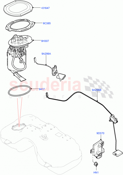 Part Diagram for Land Rover LR172653
