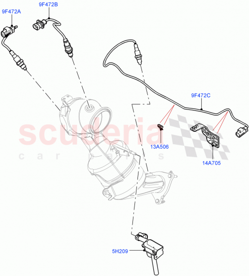 Part Diagram for Land Rover LR104343