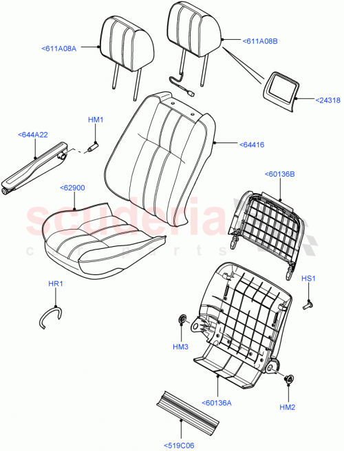 Part Diagram for Land Rover LR011017