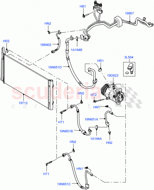 Part Diagram for Land Rover LR145386