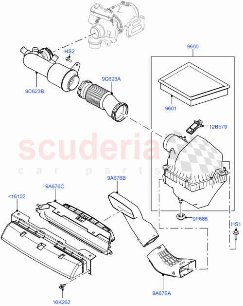 Part Diagram for Land Rover LR092336