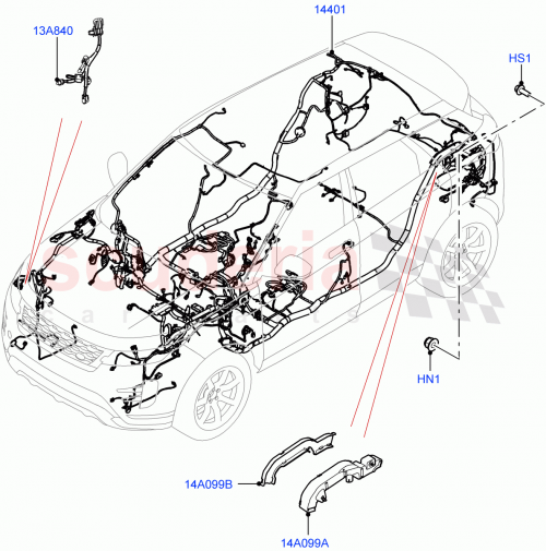 Part Diagram for Land Rover LR155913