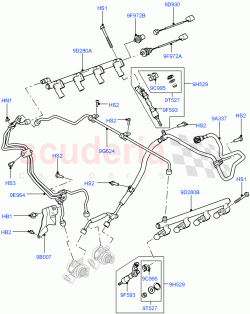 Part Diagram for Land Rover LR012280