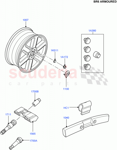 Part Diagram for Land Rover RRF500090